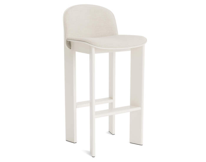 Barová stolička Chisel 35 H75, cream white lacquered beech / Mode 11