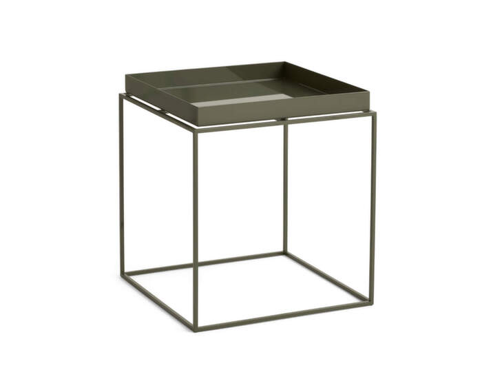  Stolek Tray Table 40x40, olive green