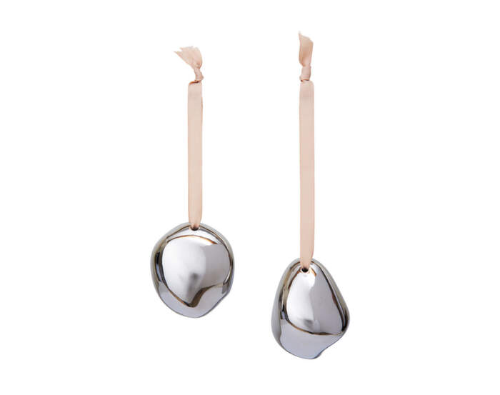 Vánoční baňky Bellure Baubles set 2ks, silver