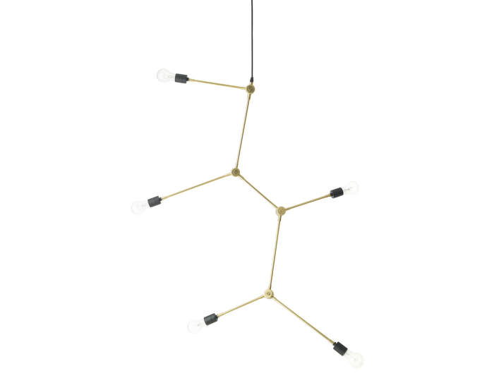 Luster Harrison Chandelier, brass