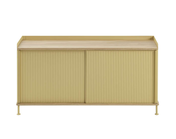 Komoda Enfold Sideboard Low, oak/sand yellow