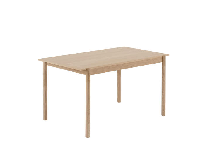 Linear wood table, 140 cm