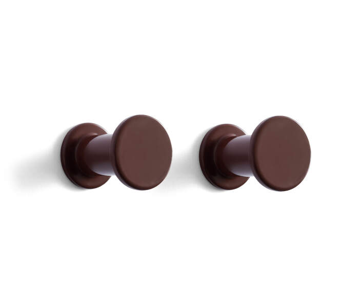 vesiak-Bolt Hook Set of 2, dark brown