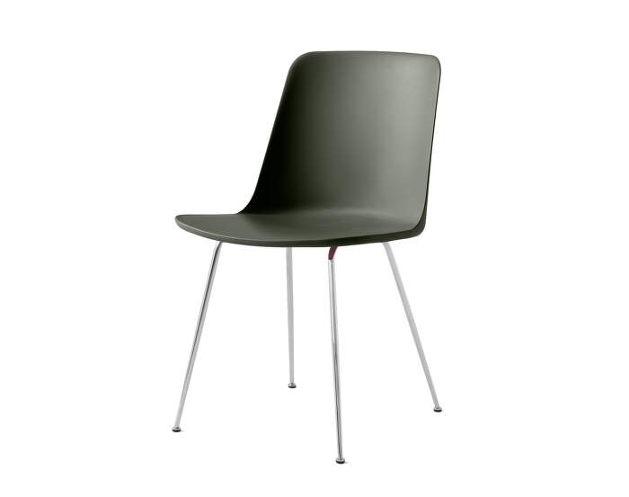 stolicka Rely HW6 Chair, chrome/bronze green