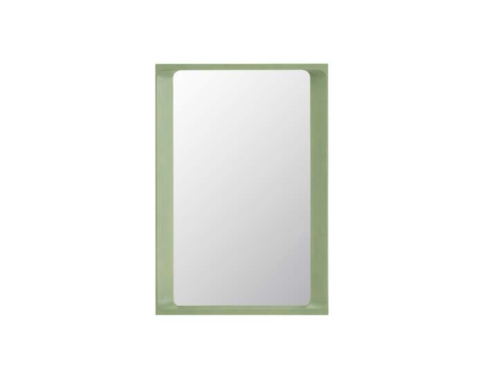 zrcadlo-Arced Mirror 80x55, light green