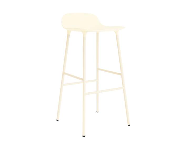 stolicka-Form Bar Chair 75 cm Steel, cream