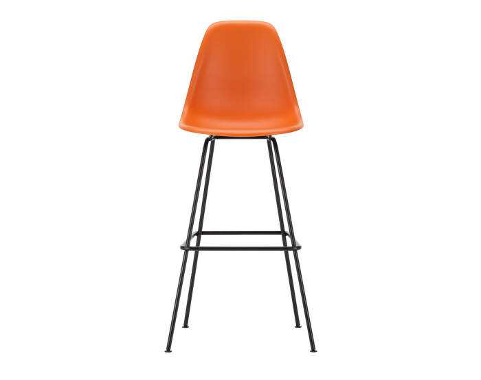 Barová stolička Eames Plastic High, rusty orange