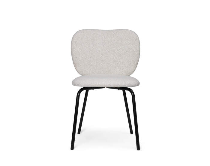 Jedálenská stolička Rico Side Chair Soft Bouclé, off-white/black