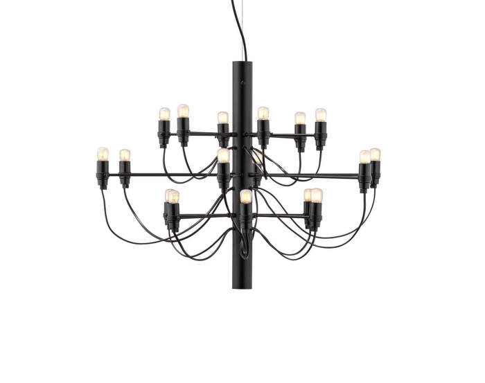 Luster 2097/18 Frosted Bulbs, matte black