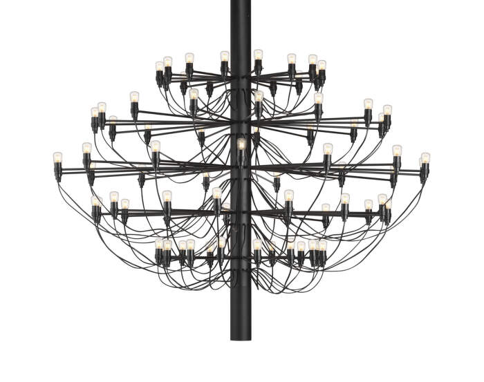 Luster 2097/75 Clear Bulbs, matte black