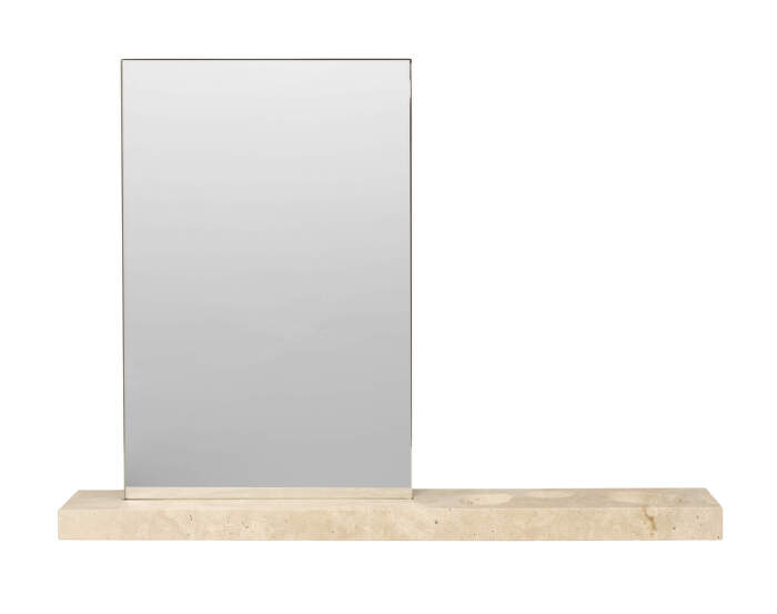 Stolné zrkadlo Caseta, travertine