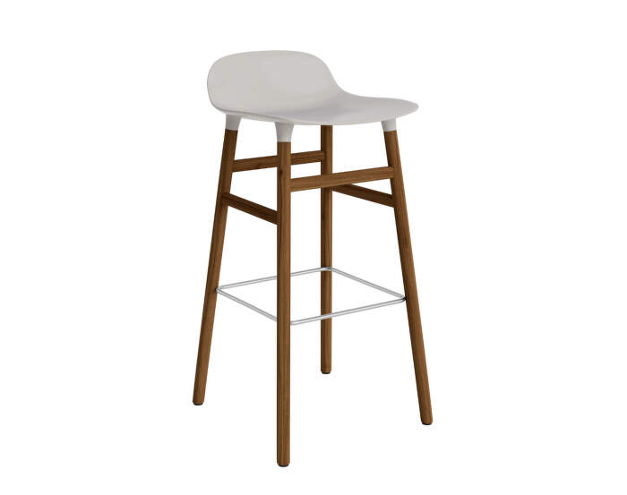 Barová stolička Form 75 cm, warm grey/walnut