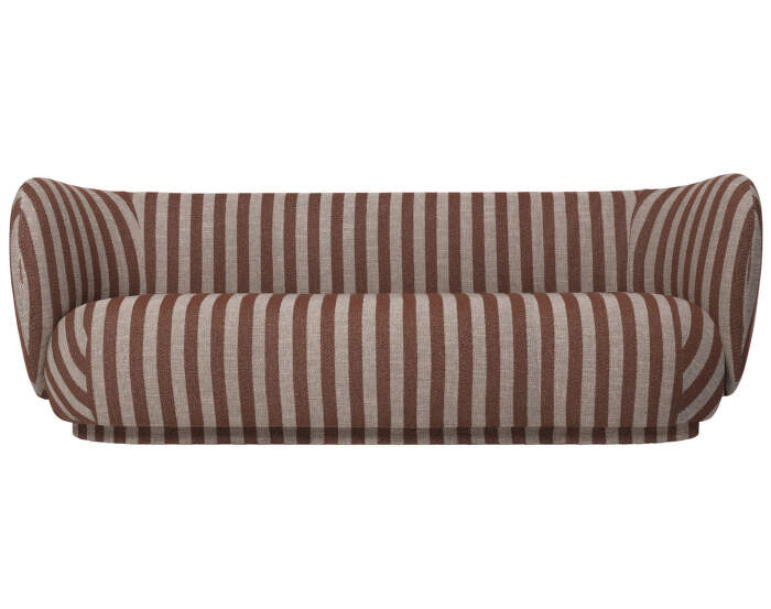 Sofa Rico 3, Louisiana sand  chocolate
