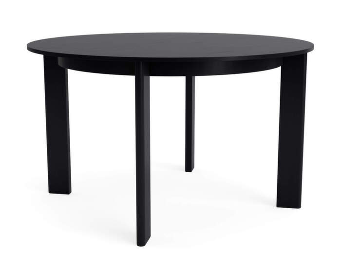 Jedálenský stôl Chisel 25 Round Ø127, black lacquered oak