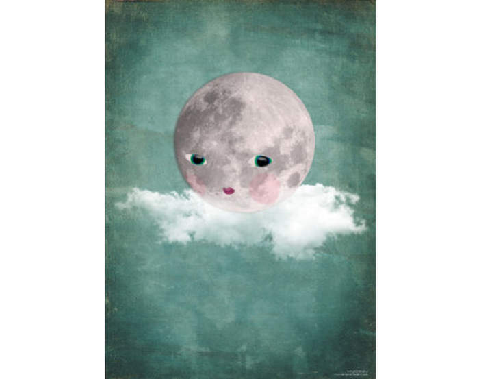 Plagát 50x70 Moon on Cloud
