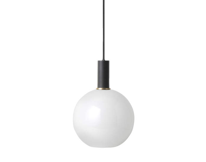 Lampa Collect Low, black/opal sphere