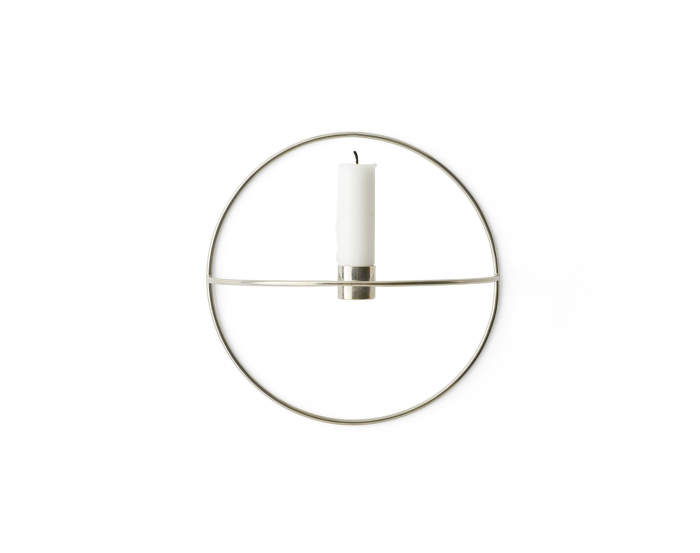 Nástenný svietnik POV Circle Candleholder S, Silver