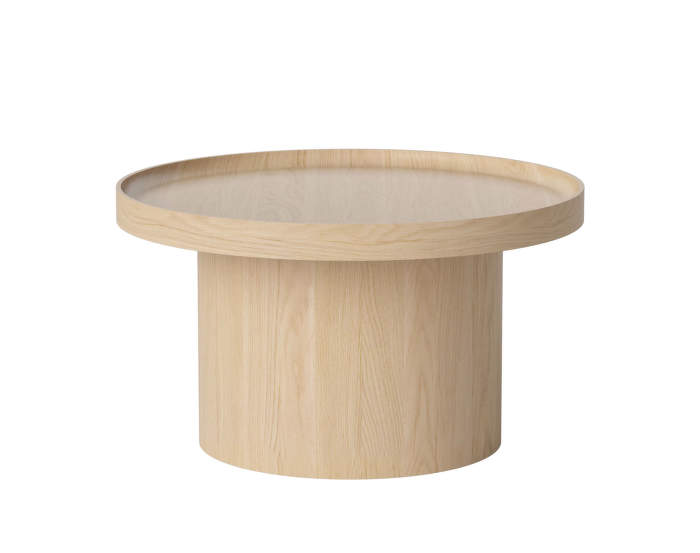 Plateau Coffee Table Medium, white lacquered oak