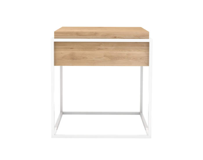 Monolit side table, oak/white