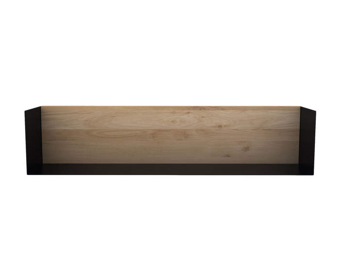 U shelf, L, oak/black