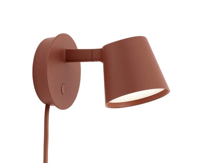 Tip wall lamp, copper brown