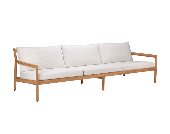 Outdoor sofa Jack, 265 cm, teak / Off White