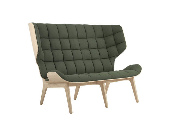 Sofa Mammoth, natural oak / Wool - Forest Green 053