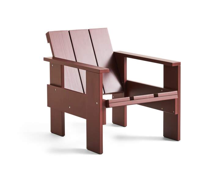 Crate Lounge Chair, iron red
