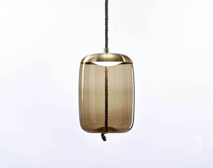 Lampa Knot PC1034, brown / brass