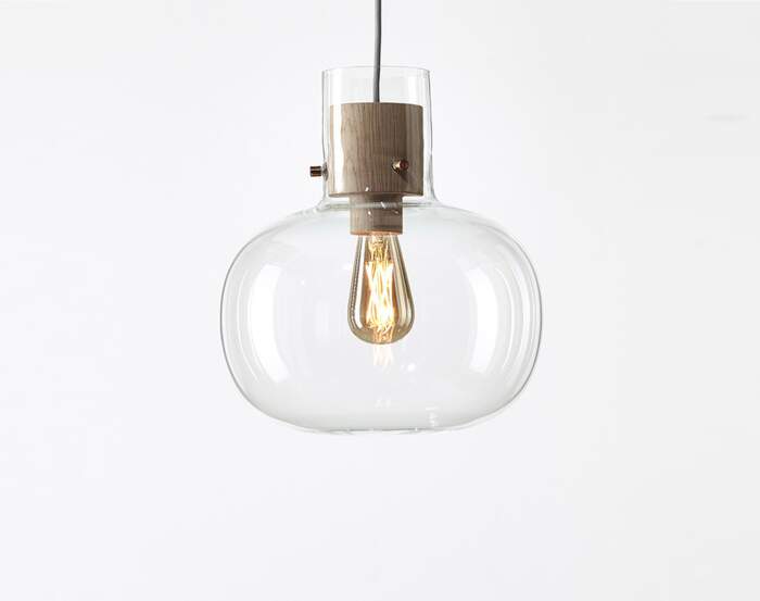 Svietidlo Awa Medium PC1129 Lamp, clear / waxed oak