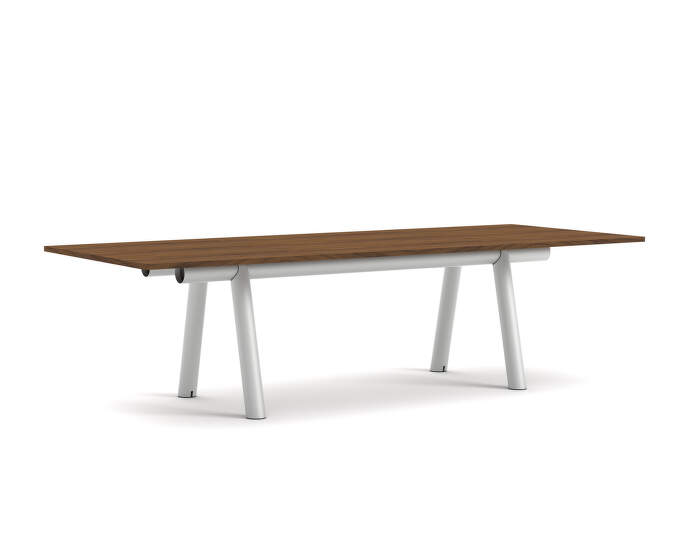 stul-Boa Table 280x110x75 cm, metallic grey / walnut