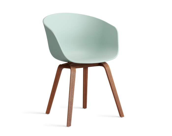 zidle-AAC 22 Chair Walnut, dusty mint