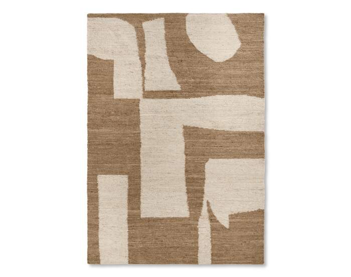 koberec-Piece Rug 200x300, off-white / toffee