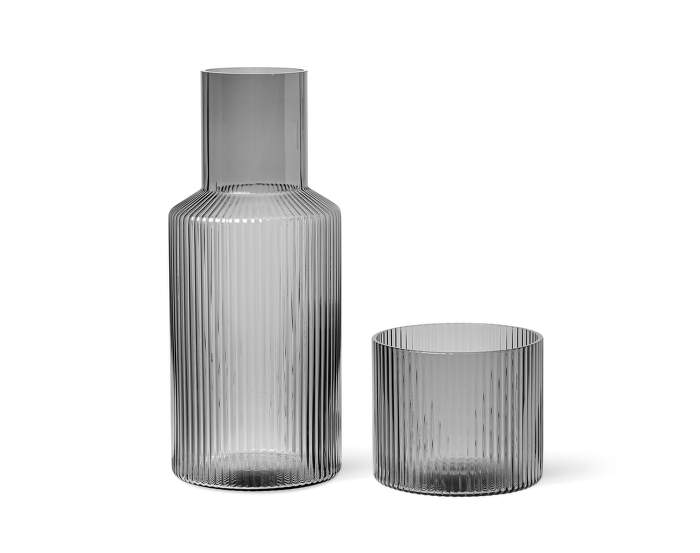 set-ripple-Ripple Carafe Set Small, smoked grey