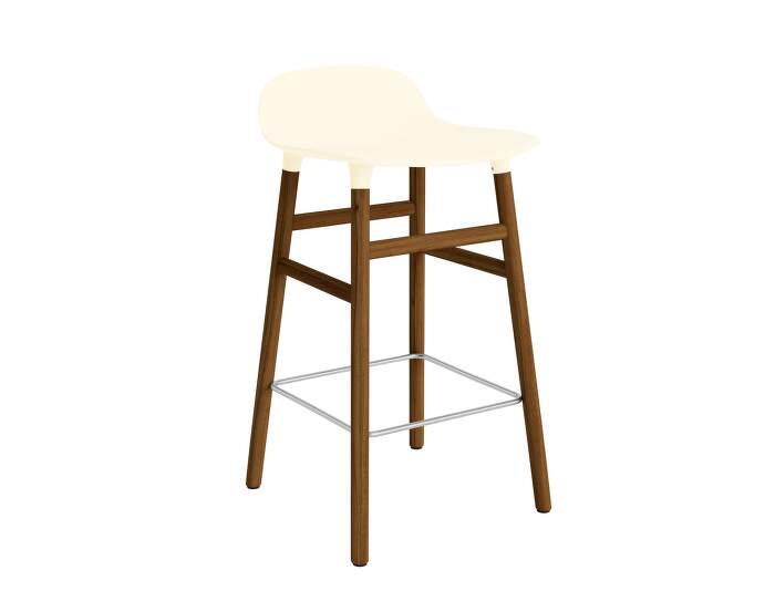 stolicka-Form Bar Chair 65 cm Walnut, cream