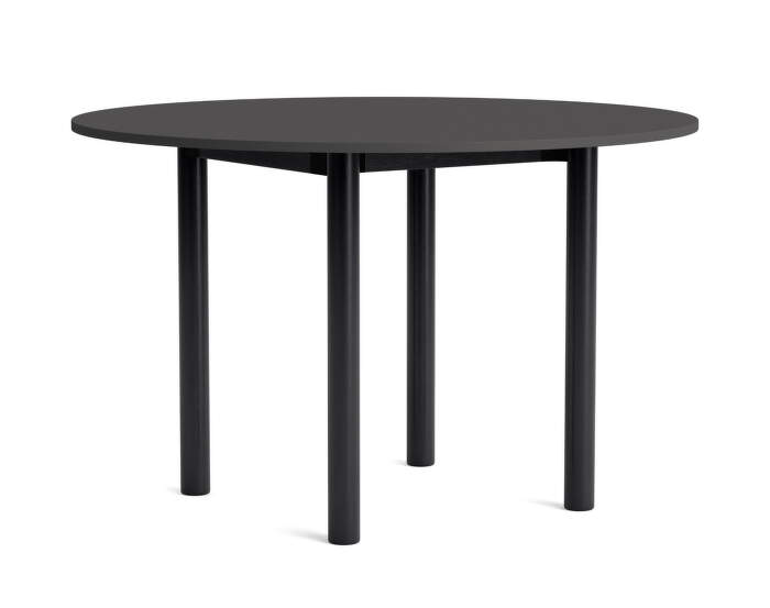 Stôl Annex Round Ø120, black oak/dark grey