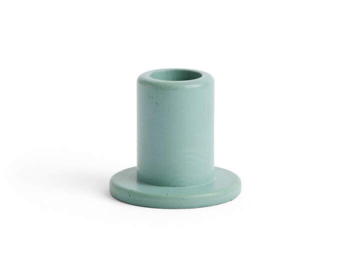 Svietnik Tube Concrete Small, emerald green