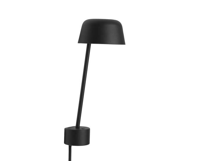 Lean Wall Lamp, black