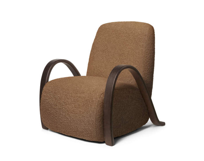 Kreslo Buur Raw Bouclé, tan