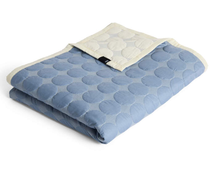 Prikrývka Mega Dot Organic 260x260, dusty blue