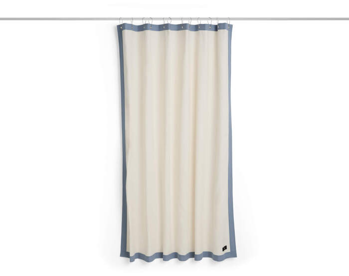 Sprchový záves Outline, cream blue