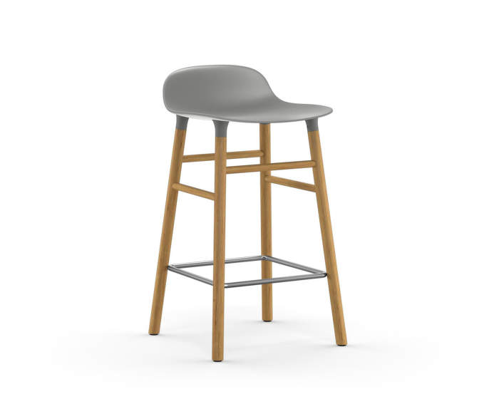 Barová stolička Form 65 cm, grey/oak
