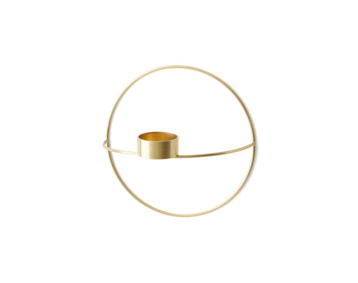 Nástenný svietnik POV Circle Tealight Candleholder S, brass