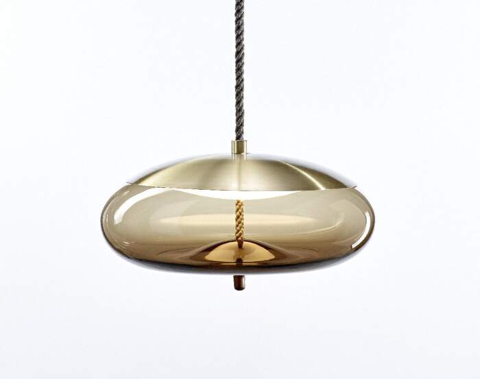Svietidlo Knot Disco PC1017 Lamp, brown / brass