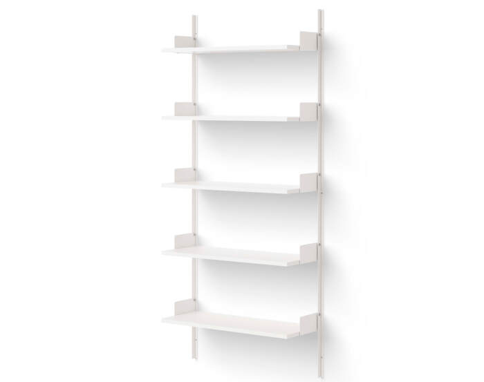 Policová zostava Wall Shelf 1900, white/white