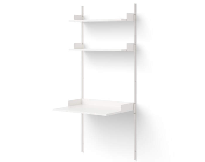 Policová zostava Study Shelf, white/white