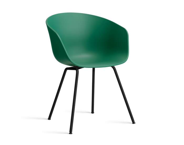 stolicka-AAC 26 Chair Black Steel, teal green