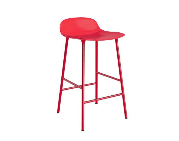 stolicka-Form Bar Chair 65 cm Steel, bright red