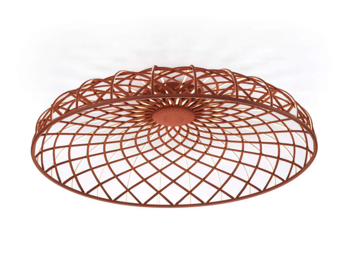 Stropné svietidlo Skynest, brick red