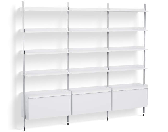 Policový systém Pier kombinácia 123, white